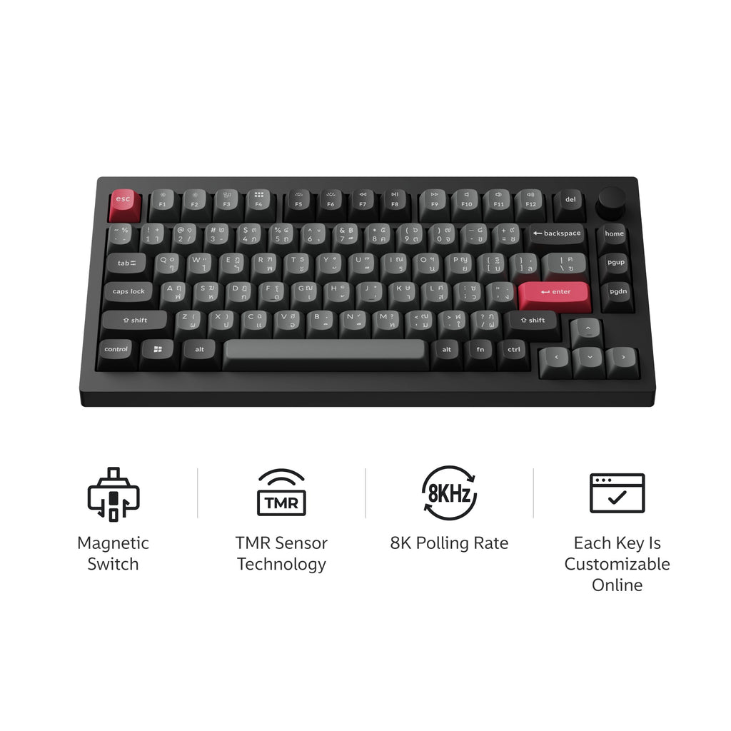 Keychron C75 TMR 8K Wired Magnetic Switch Keyboard