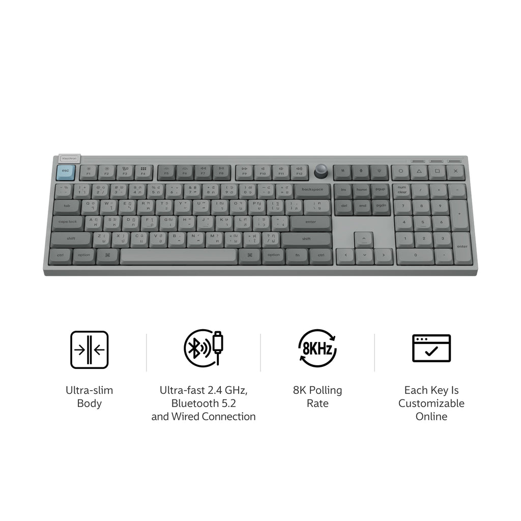 Keychron J6 Ultra 8K Wireless Custom Mechanical Keyboard