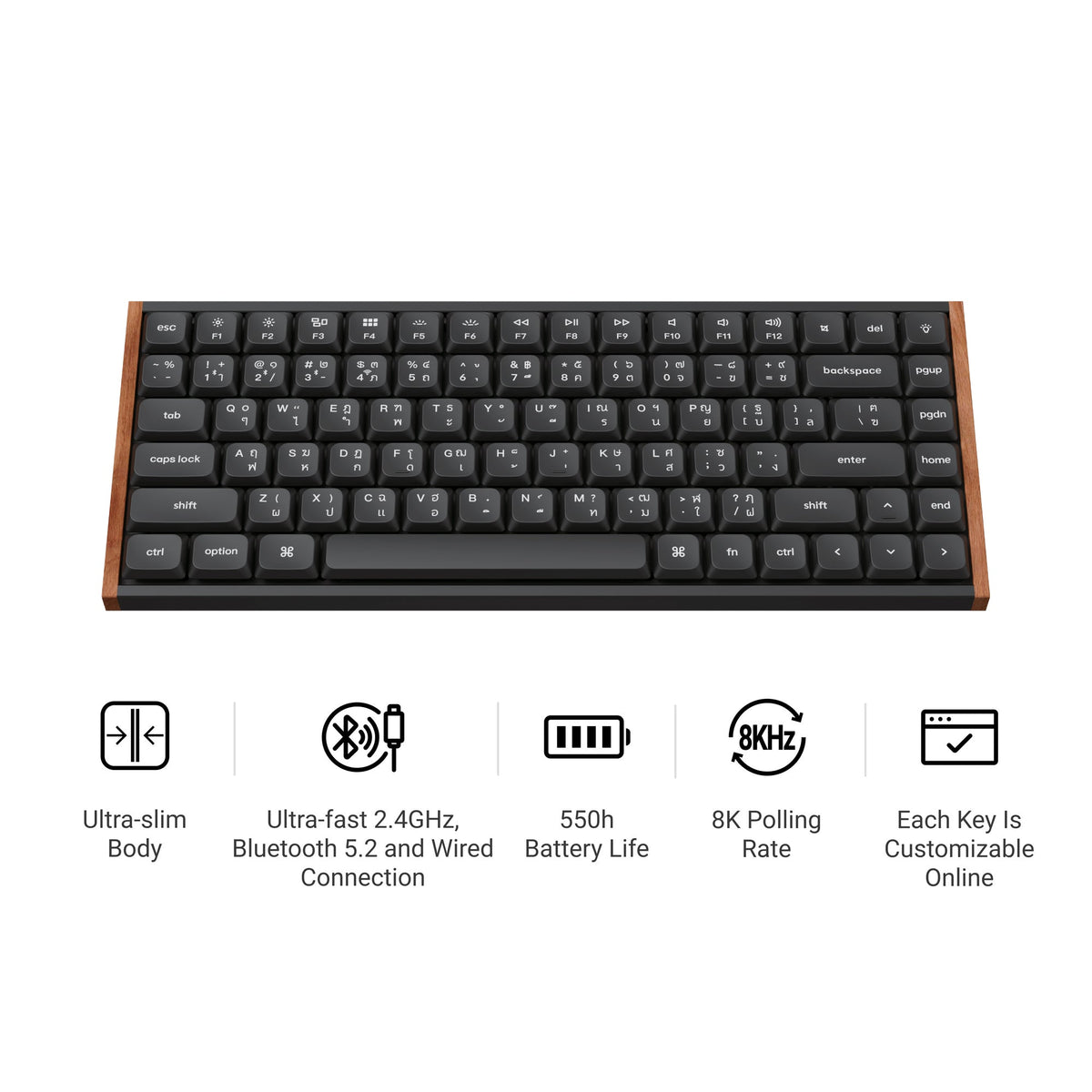 Keychron K3 Ultra 8K Wireless Custom Mechanical Keyboard