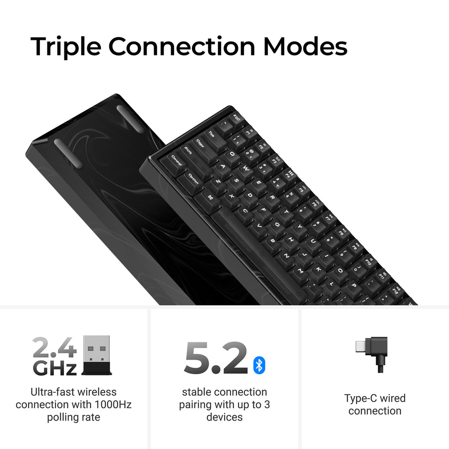 Keychron K2 TMR Wireless Magnetic Switch Custom Keyboard - Resin Edition