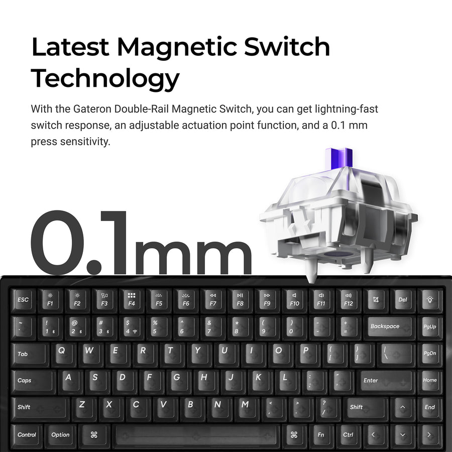 Keychron K2 TMR Wireless Magnetic Switch Custom Keyboard - Resin Edition