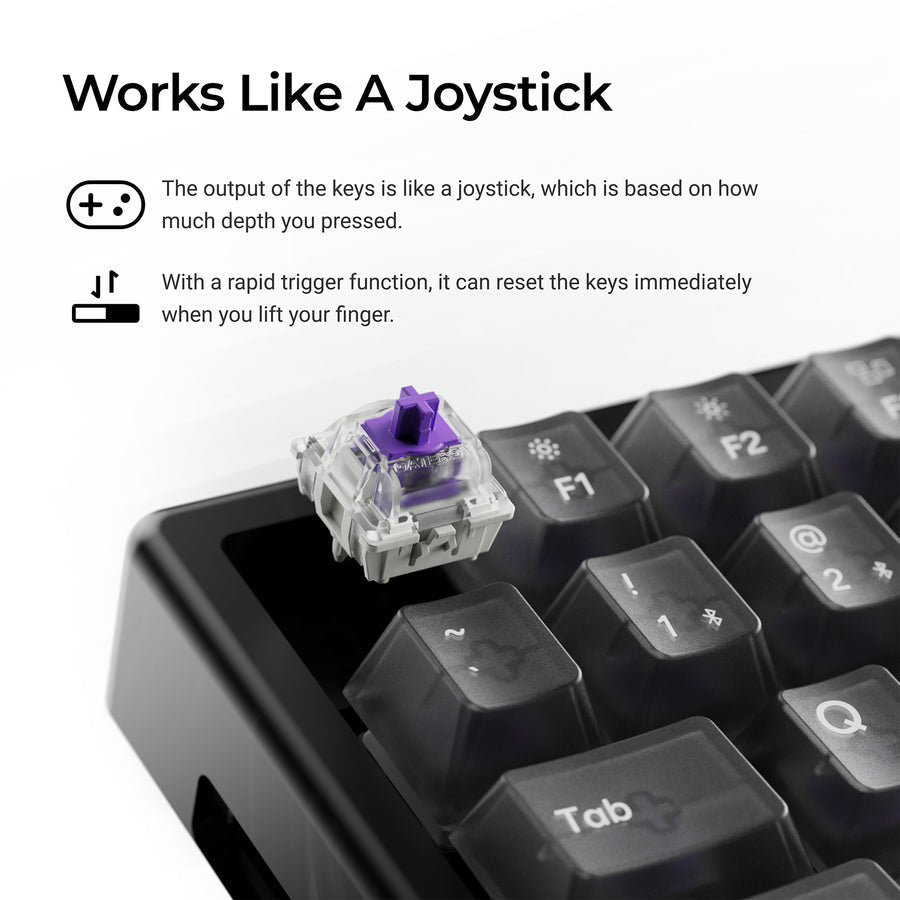 Keychron K2 TMR Wireless Magnetic Switch Custom Keyboard - Resin Edition