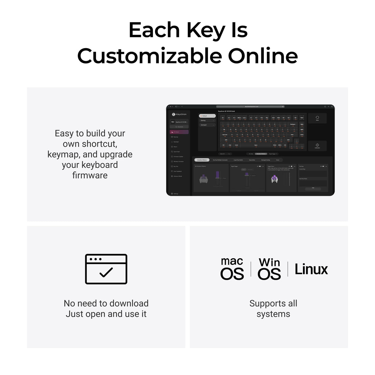 Keychron Q1 HE 8K TMR 8K Wired Magnetic Switch Keyboard