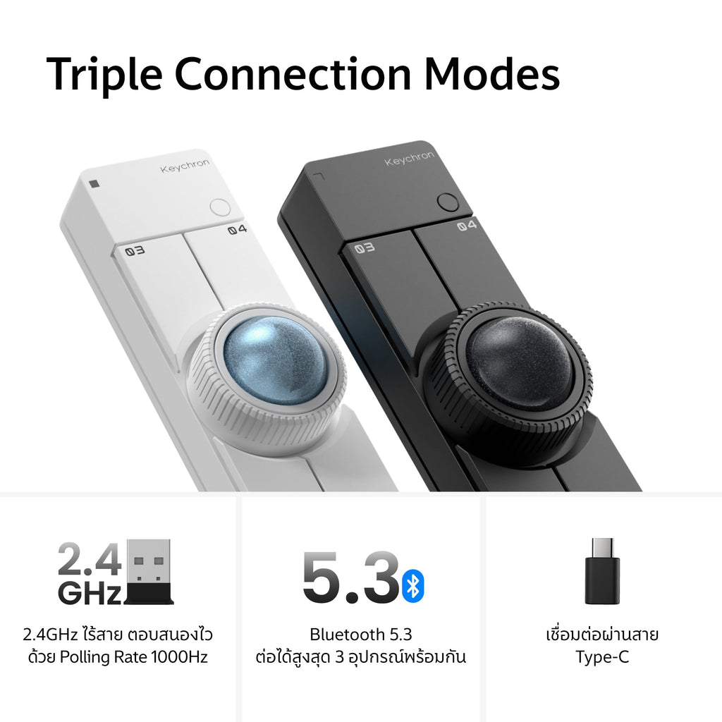 Keychron Nape Pro Wireless Trackball Mouse
