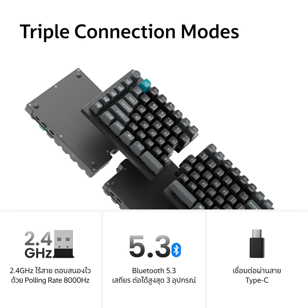 Keychron Q11 Ultra 8K Wireless Split Design Custom Mechanical Keyboard