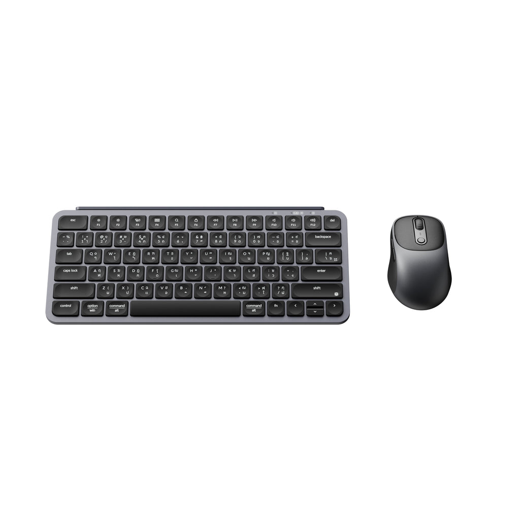 ชุดคอมโบคีย์บอร์ดและเมาส์ไร้สาย B1 Pro Wireless Keyboard and Mouse Combo-เอียง